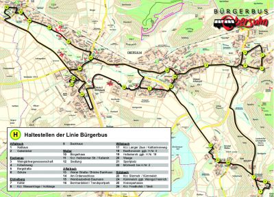 Linie Bürgerbus Obersulm