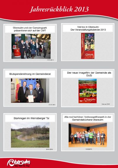 Jahresrückblick 2013