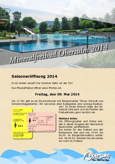 Freibaderöffnung