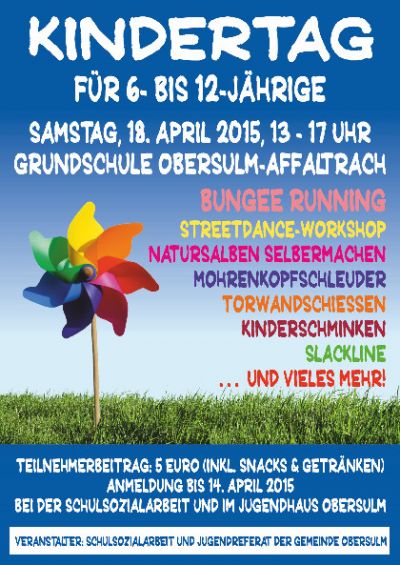 Anmeldung zum Kindertag