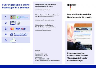 Informationsmaterial Bundesamt für Justiz