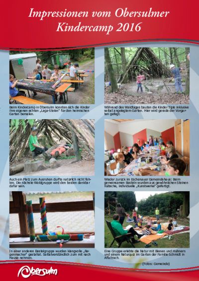 Kindercamp 2016