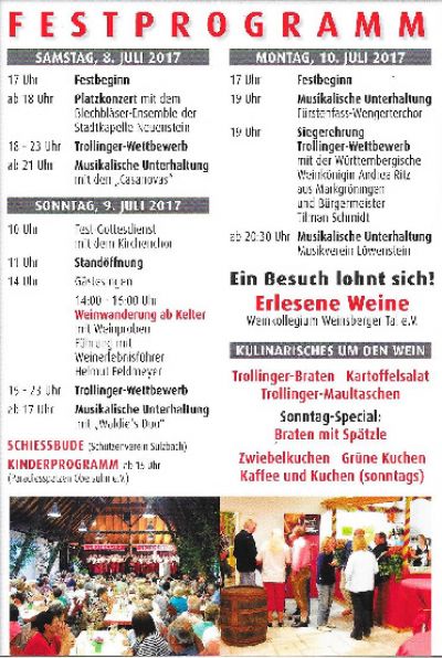 Festprogramm