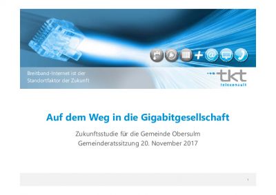 Zukunfststudie Gigabitgesellschaft