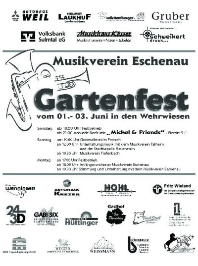 Gartenfest 2019 in Eschenau