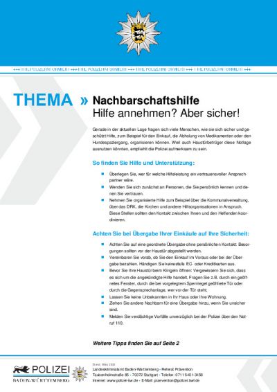 Infoblatt Nchbarschaftshilfe