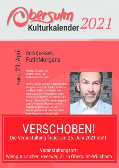 ABGESAGT: Fatih Çevikkollu - FatihMorgana