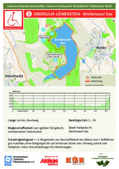 Tourenflyer Tour 5 Obersulm-Löwenstein-Breitenauer See