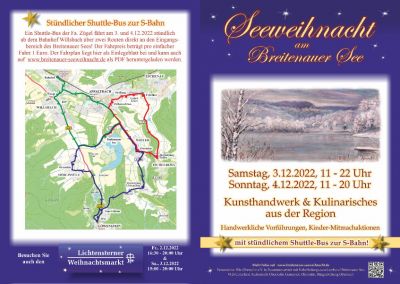 Flyer der Seeweihnacht 2022