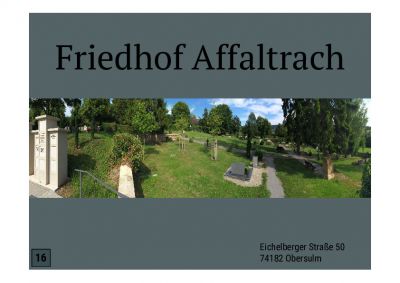 Informationen Friedhof Affaltrach