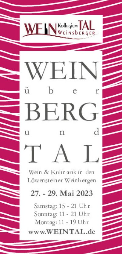 Flyer Wein über Berg & Tal