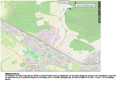 Wegbeschreibung Waldkindergarten