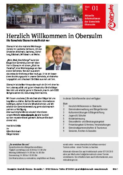 Aktuelle Informationen der Gemeinde Obersulm