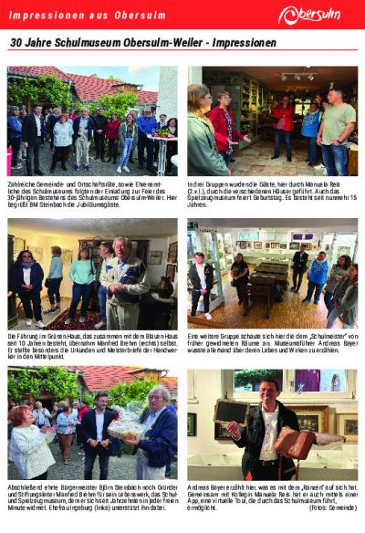 30 Jahre Schulmuseum 2025
