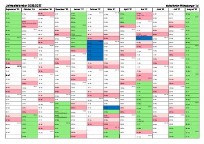 Ferienplan 2026/27