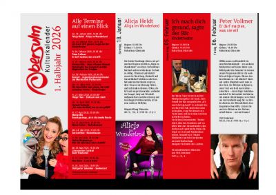 Kulturkalender 1. Halbjahr 2026