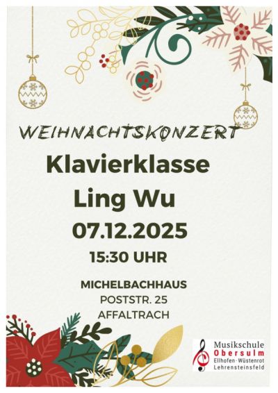 Klassenvorspiel Frau Wu