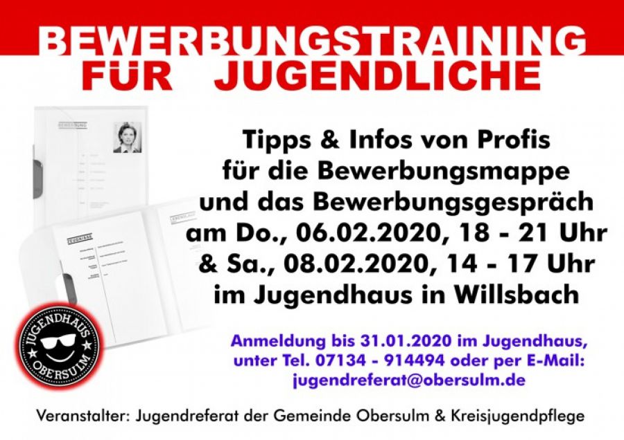 Bewerbungstraining für Jugendliche