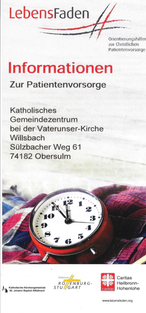  – Neues Angebot zur Patientenvorsorge