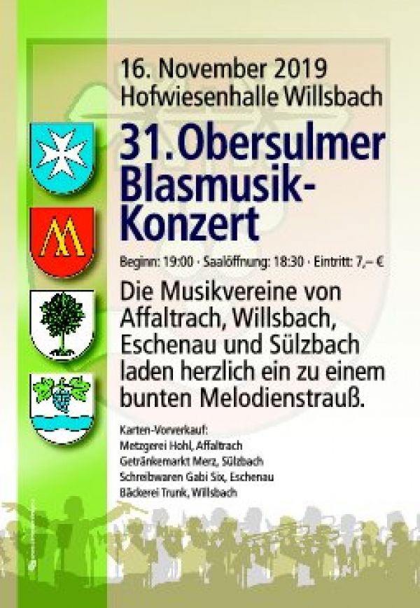 31. Obersulmer Blasmusik-Konzert