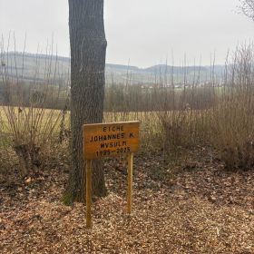  – Baum mt Erinnerungstafel  Foto: Wasserverband Sulm