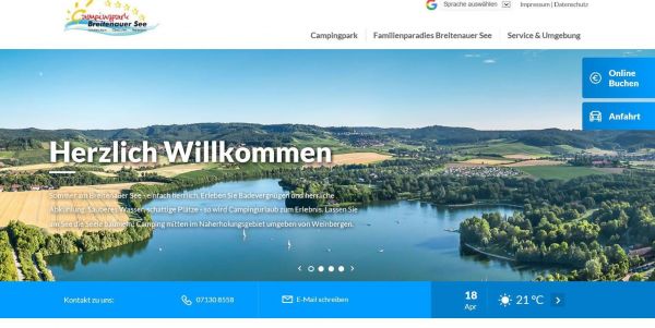 Neue Homepage des Breitenauer Sees