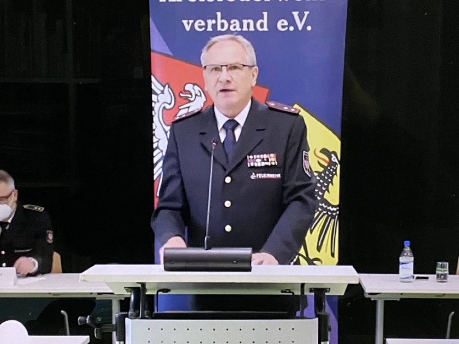 Reinhold Gall, Vorsitzender des KFV Heilbronn (© Freiwillige Feuerwehr Obersulm)