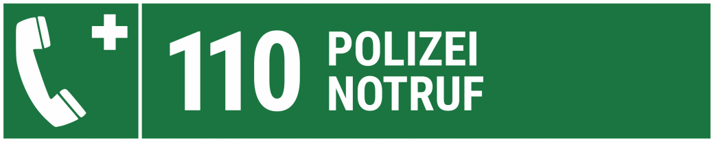 Polizei/Notruf: 110