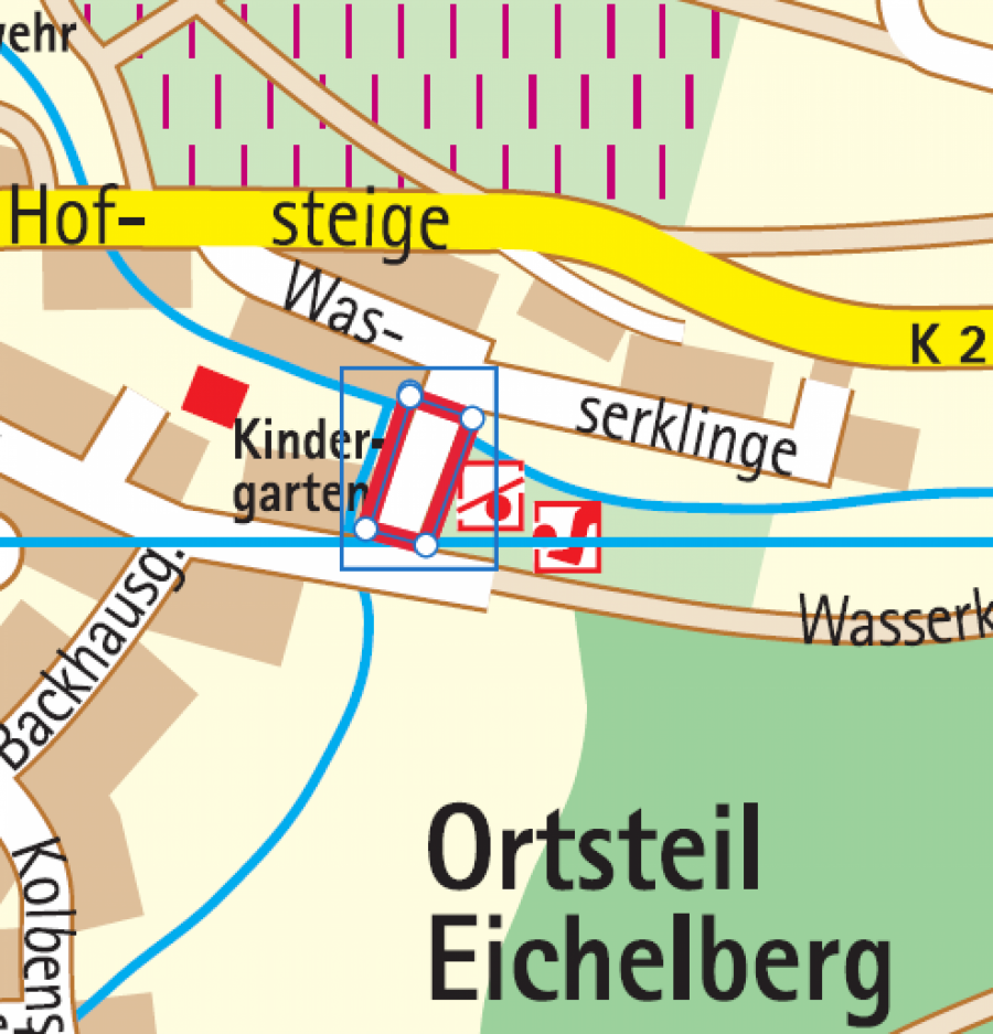 Wasserleitungsarbeiten in Eichelberg