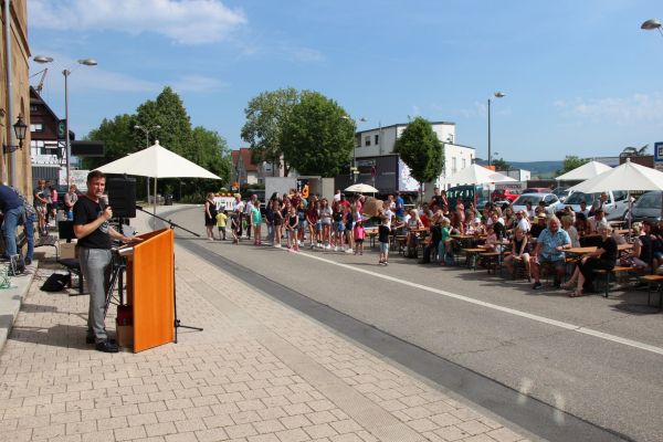 Begrüßung durch Bürgermeister Björn Steinbach
