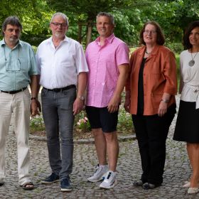 Neue Obersulmer Ortsvorsteher 2019: – Armin Waldbüßer (Willsbach), Harald Hohl (Affaltrach), Alexander Heinrich /Sülzbach), Marianne Gailing (Eschenau), Pamela Grimm-Baumann (Eichelberg) (v.l.n.r.) (© Fotoclub Obersulm)