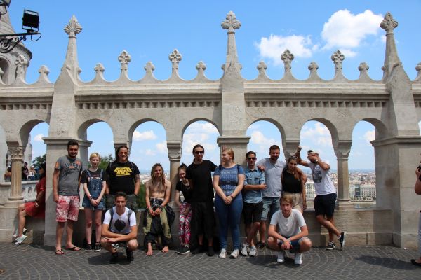 Gruppenfoto an der Fischerbastei in Budapest