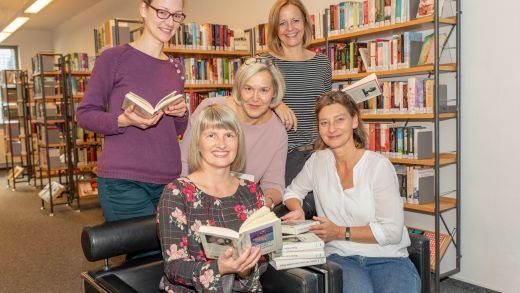 Das Team der Gemeindebücherei Obersulm (© Hartmann)