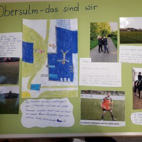 Plakat der Eschenauer Grundschüler zum Projekt der Kulturregion