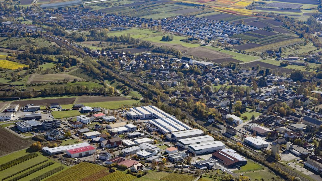 Luftaufnahme Gewerbegebiet Willsbach (© Posovsky)
