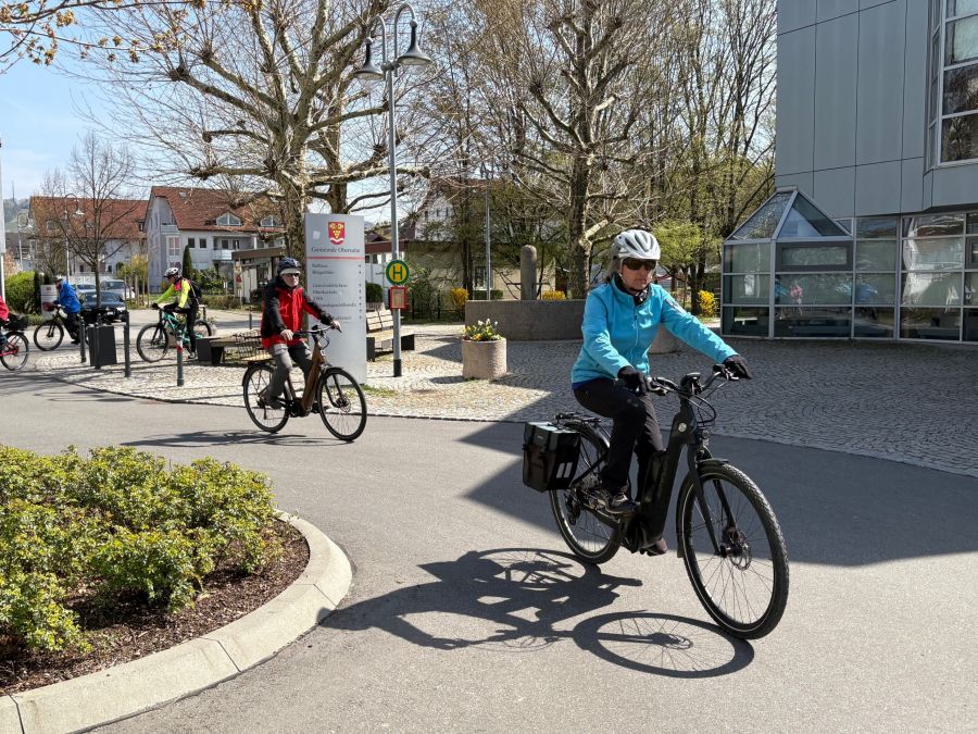  – Los geht’s am Rathaus Obersulm...