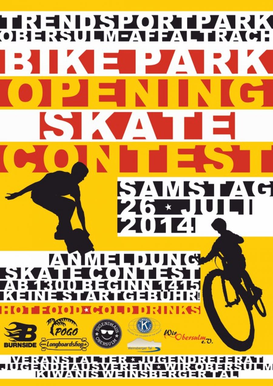 Bike Park-Eröffnung und Skate Contest
