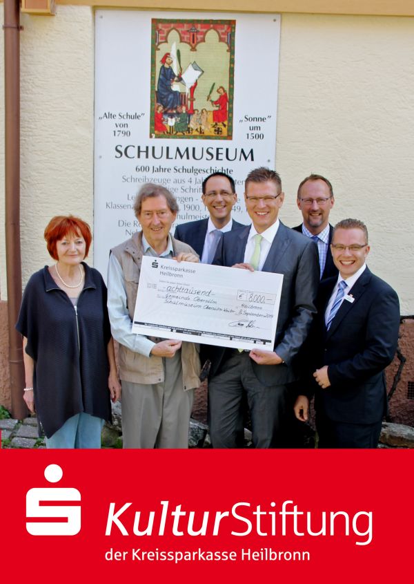 Übergabe der Förderschecks