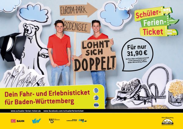 Schüler Ferien Ticket Plakat
