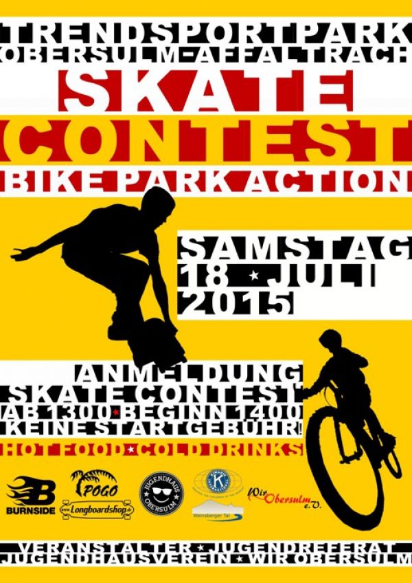Skate Contest am Trendsportpark Obersulm-Affaltrach