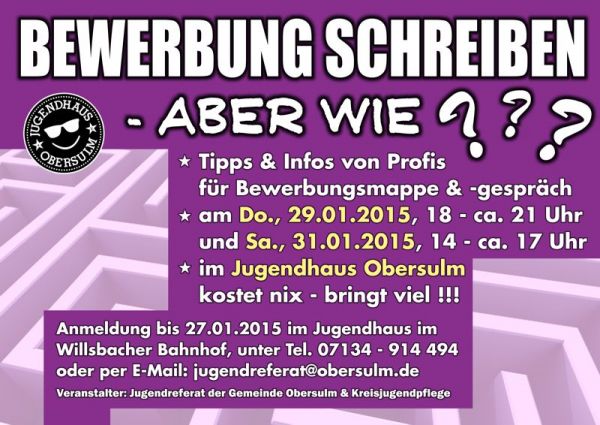 Bewerbungstraining für Jugendliche