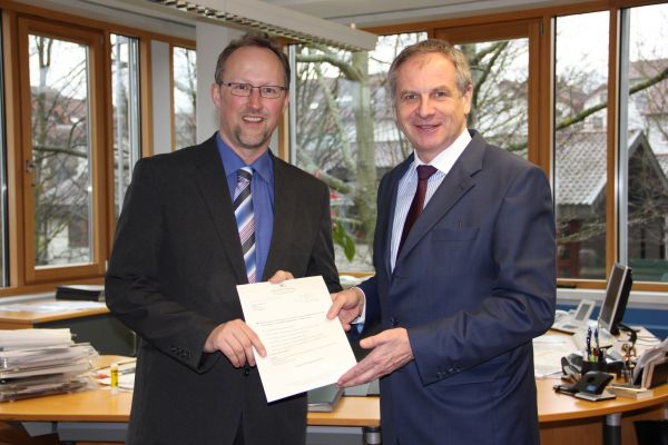 Übergabe Städtebauförderbescheid 2016