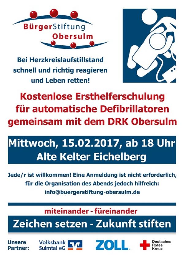 Defibrillatoren-Schulung