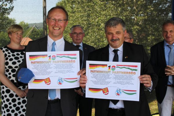 10 Jahre Partnerschaft zwischen Obersulm und Hercegk&uacute;t; Foto: Doettling