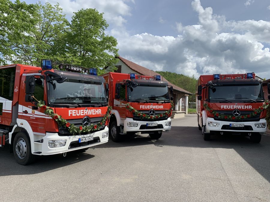  – Die neuen Fahrzeuge. Foto. Gemeinde Obersulm