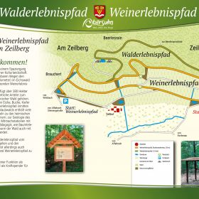  – Übersichtstafel des Walderlebnispfads Obersulm