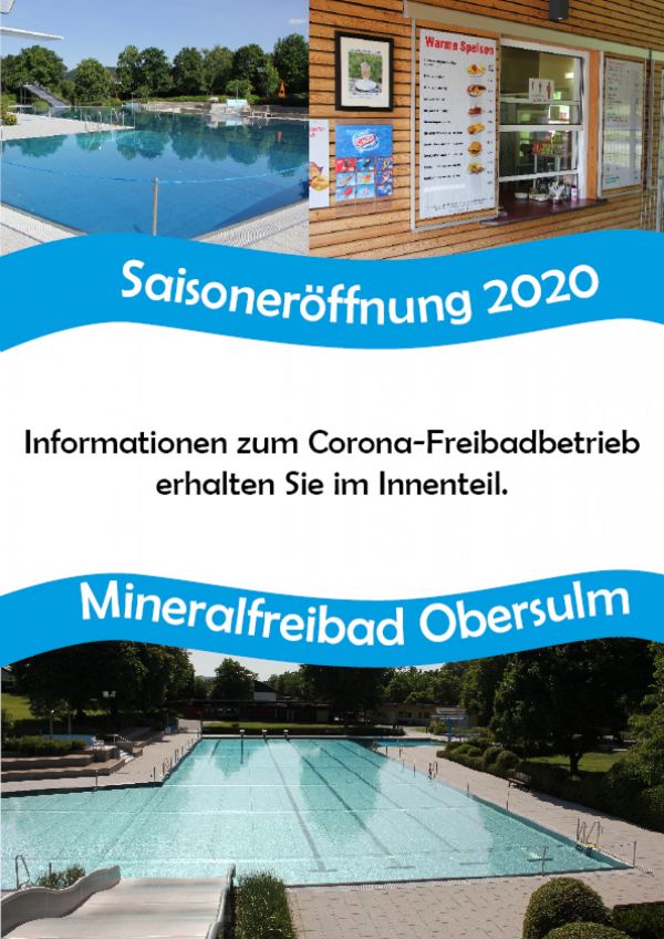 Freibad Eröffnung 2020